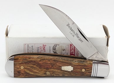 Ltd Schatt & Morgan Smooth Rosewood Swayback Whittler w/ Box