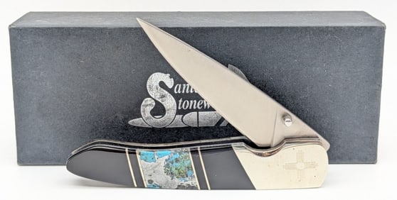 Santa Fe Stoneworks Exotic Stone Linerlock w/ Box