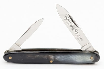 Frank Buster Fight'n Rooster Horn Handle Pen Knife