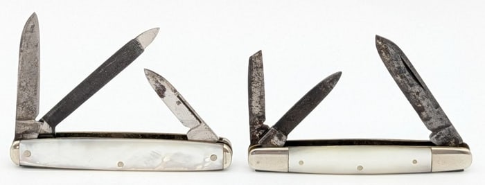 Antique Cattaraugus Mother of Pearl Pen Knives