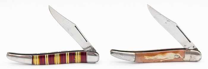 Hammer Brand Candy Stripe & High Art Toothpick Knives