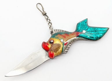 RPK Russian Prison Knife Glitter Fish Switchblade Knife