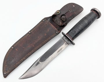WWII Western Fighting Knife w/ Sheath