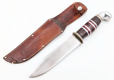 WWII Pacific Theater Fighting Knife w/ Sheath