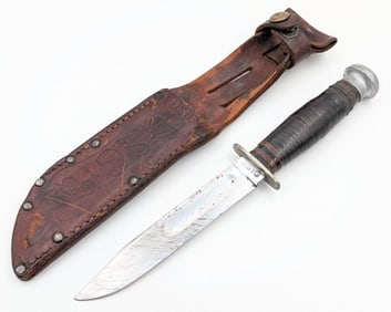 WWII Case XX USN Fighting Knife w/ Named Sheath