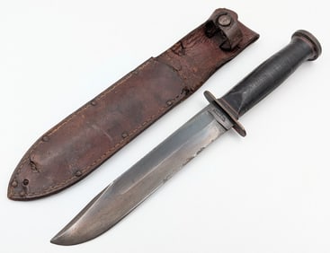 WWII Western Fighting Knife w/ Sheath