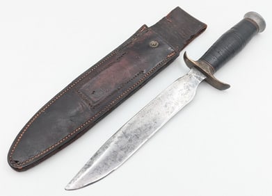 WWII Randall Model 1 Springfield Fighter w/ H.H. Heiser Sheath