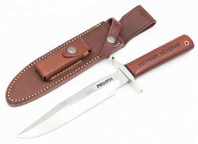 Randall Model 1 7in Vietnam Veteran All Purpose Fighter w/ Sheath