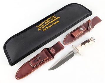Ltd Randall Model 1 Korean War 75th Anniversary All Purpose Fighter w/ Both Sheaths, Paper, & Case