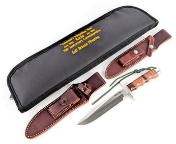 Randall Model 1 Korean War 75th Anniversary All Purpose Fighter w/ Both Sheaths, Papers, & Case