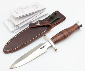 Randall Model 2 5C Fighting Stiletto w/ Sheath & Papers