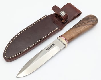 Randall Black Walnut 5in Gambler Boot Knife w/ Sheath