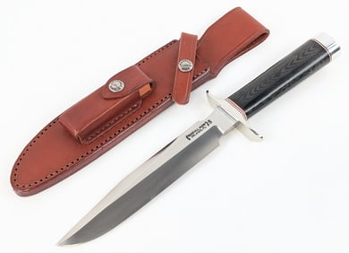 Randall Model 1 7in Black Micarta All Purpose Fighter w/ Sheath