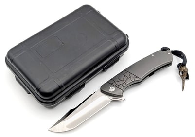 2017 Michael Zieba S4 Angry Bird Flipper Folding Knife w/ Case