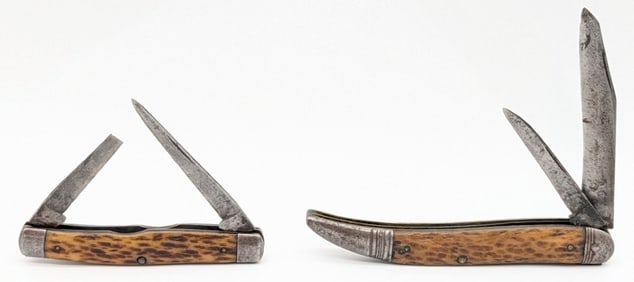 1924-33 Remington Jigged Bone Large Texas Toothpick & Muskrat