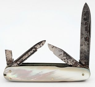 Antique H. Boker & Co. Mother of Pearl Utility Knife