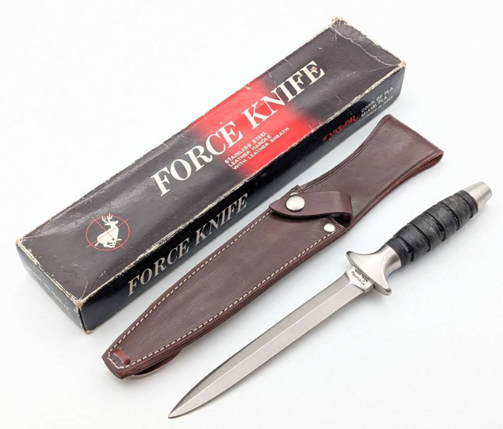 Valor Mfg Force Fighting Knife w/ Sheath & Box (1 of 10)