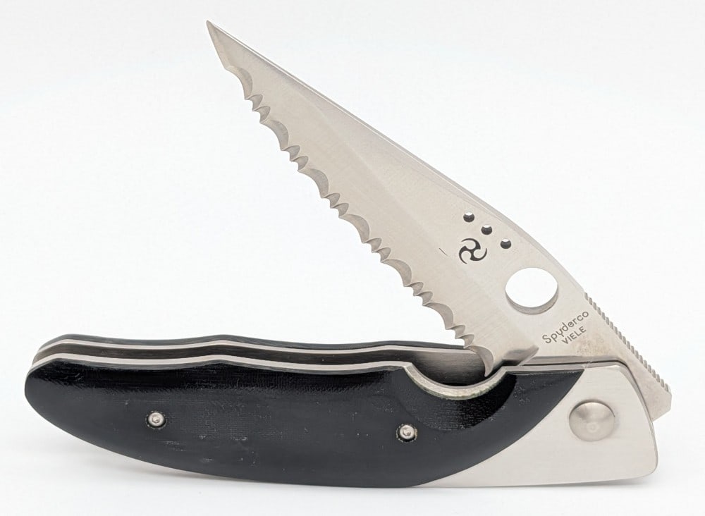Spyderco Black Micarta Viele C42P Linerlock Folding Knife (1 of 4)