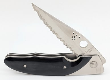 Spyderco Black Micarta Viele C42P Linerlock Folding Knife