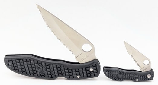 Spyderco Black Checkered Endura & Endura Mini