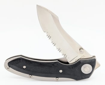 Katz Kagemusha Series Black G-10 Linerlock Folding Knife