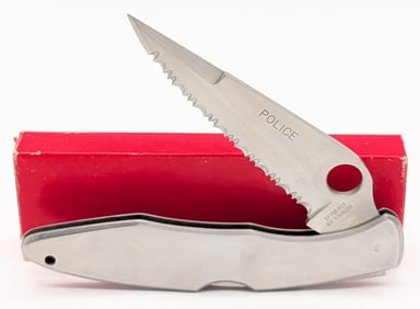 Spyderco Police Lockback Folding Knife w/ Box