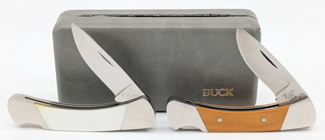 Buck White Knight & Ultima Mother of Peral Lockback Knives