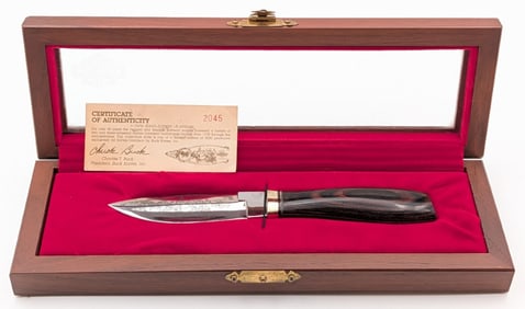 Ltd Busk Harley_Davidson V-Twin Series Edition I Flathead Fixed Blade w/ Case & COA