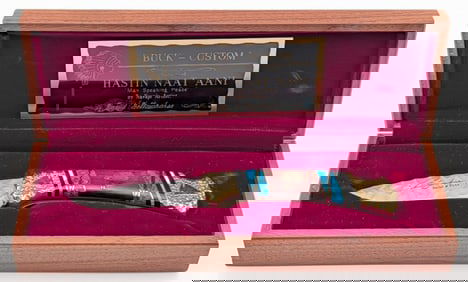 Buck David Yellowhorse Hastin Naat 'Aani Folding Knife w/ Case