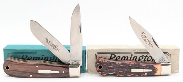 Remington Delrin & Smooth Wood Trapper & Tracker w/ Boxes