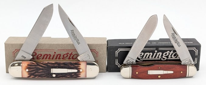 Remington Delrin & Smooth Wood Lumberjack & Bush Pilot w/ Boxes