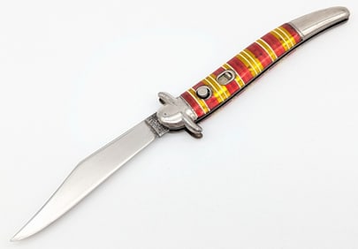Imperial Candy Stripe Toothpick Bowtie Switchblade Knife
