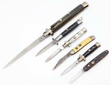 Group of Various Switchblades for Parts