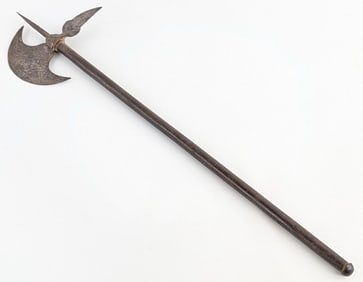 Antique Indo Persian Decorative Battle Axe