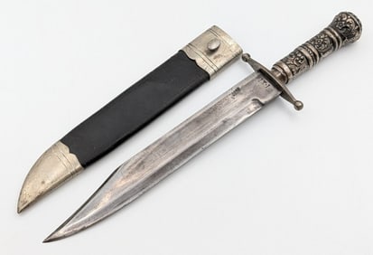 IXL George Wostenholm Civil War Style Cast Brass Bowie Knife w/ Sheath