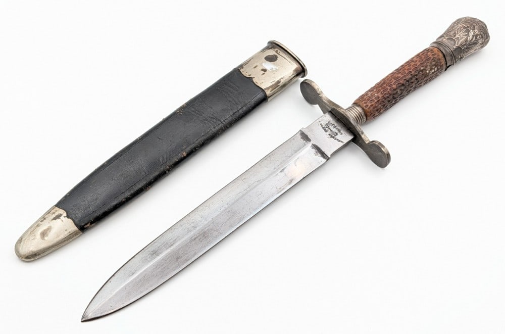 Jonathan Crooke Sheffield Civil War Style Stag Dagger w/ Sheath (1 of 9)