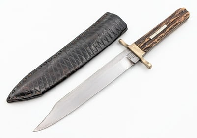 Venture Slater Brothers Civil War Style Stag Bowie Knife