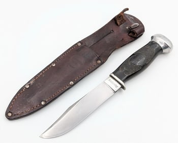 1925-33 Remington RH29 Hard Rubber Handle Hunting Knife w/ Sheath