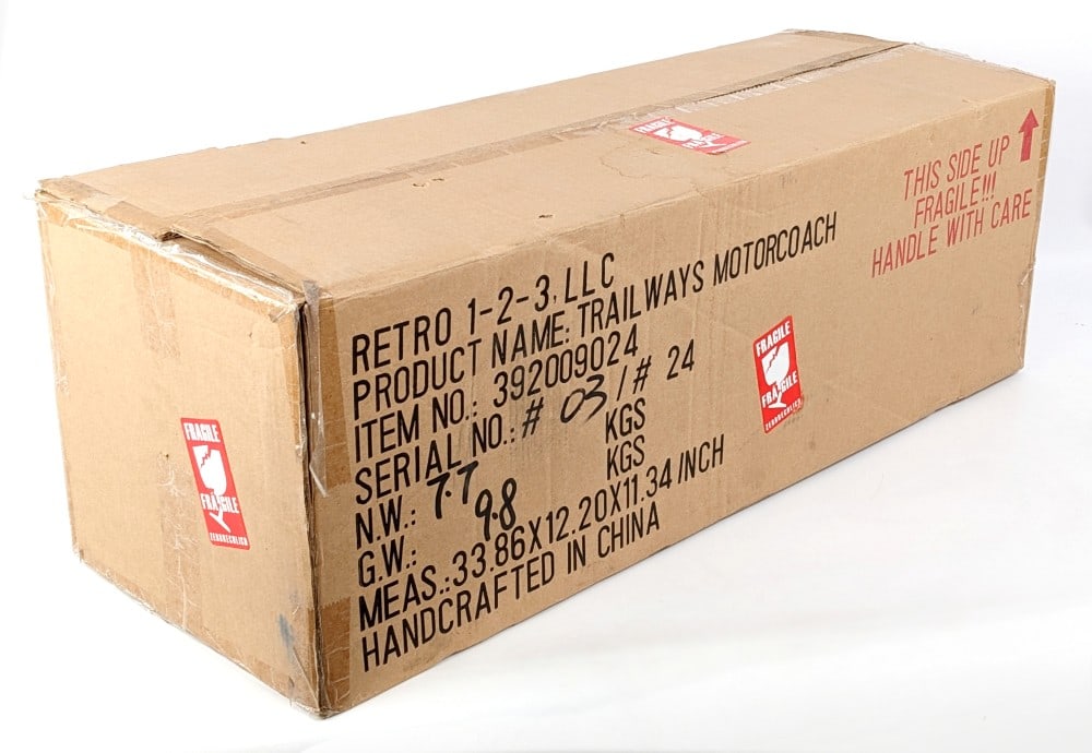 Retro 123 Trailways Motorcoach Bus #3 of 24 w/ Box - 15