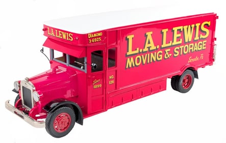 Retro 123 Maccar L.A. Lewis Moving & Storage Truck