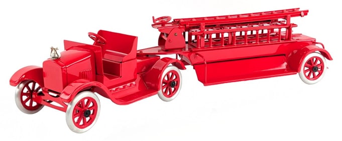 Cowdery Toy Works Flivver Aerial Ladder Fire Truck