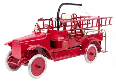 Restored Buddy L Hook & Ladder Fire Truck