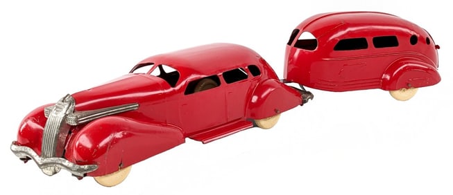Wyandotte LaSalle Sedan & Travel Trailer