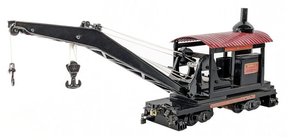 T-Reproductions Buddy L Outdoor Railroad Wrecking Crane Car