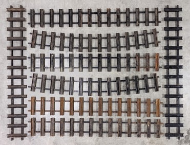 (6) Buddy L Straight Track Pieces & (2) Curve Track Pieces