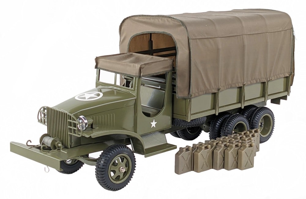 Old Time Toys Deuce and A Half GMC Military Truck: Large Old Time Toys Deuce And A Half Military Army truck. The truck is in good condition with light display wear. Displays well with good detail. Measures approximately 28" long.