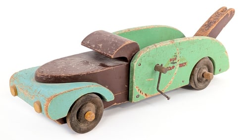 Buddy L Wood Toys Wrecking Tow Truck