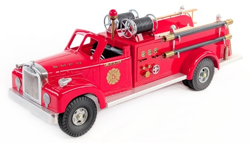 Fred Thompson Smith Miller B Mack Fire Pumper Truck - Red