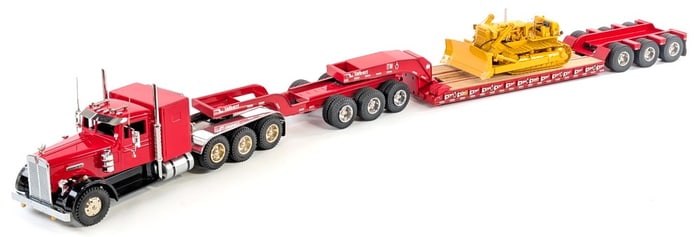 Custom All American Toy Kenworth with M&J Talbert Lowboy Trailer