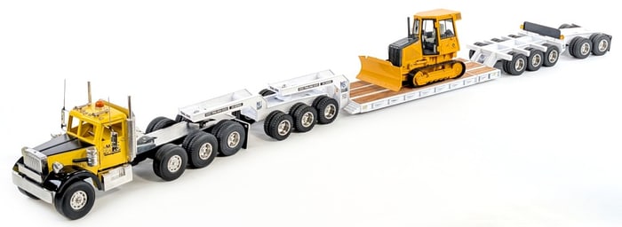 Bill Musgrave Custom Smith Miller Truck w/ Clark & Son's Lowboy Trailer